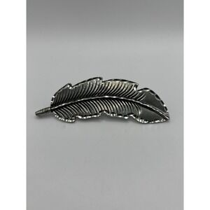 Custom Handmade Black Canyon Jewelry Co. Sterling Silver Feather Pin